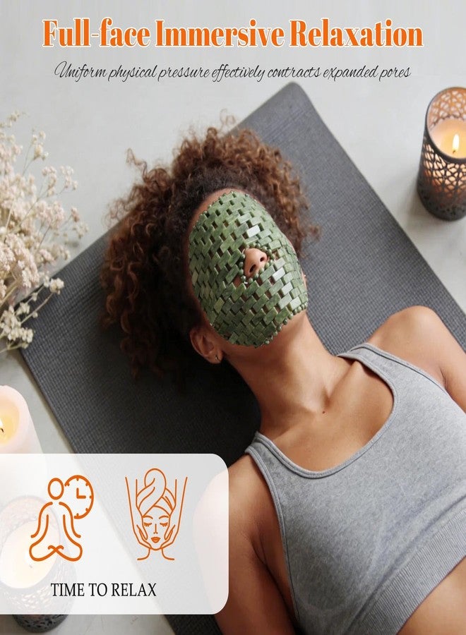 LazyGa Jade Mask, Natural Facial Cooling Mask, 100% Real Jade Cover the Eyes for Hot & Cold Therapy, Relieves Redness, Swelling, Sensitivity, Wrinkles, Puffiness, and Anti-Aging - Image 4